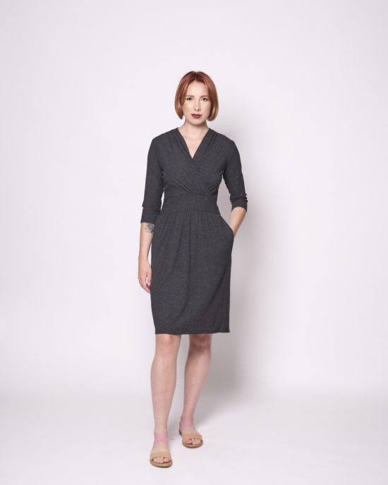 Tangente - Camille Dress - Charcoal