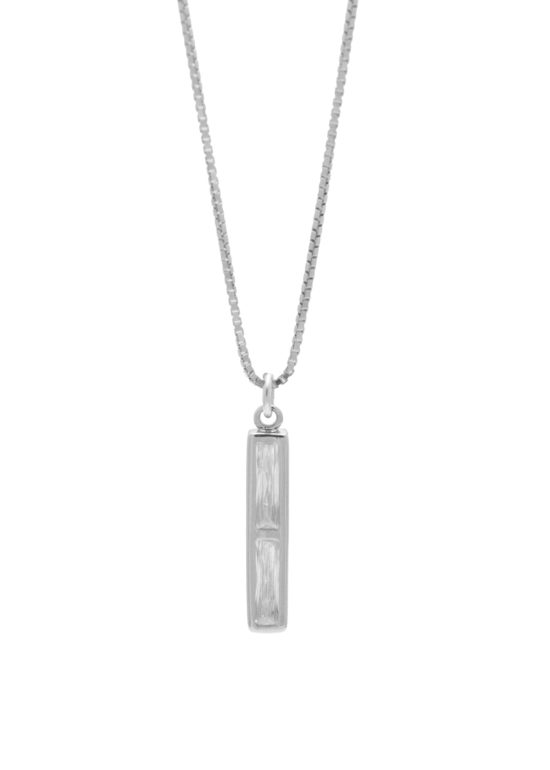 Horizon Necklace Rhodium image