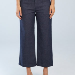 508C Crop Wide Leg Cargo Pant Indigo image Made in Canada